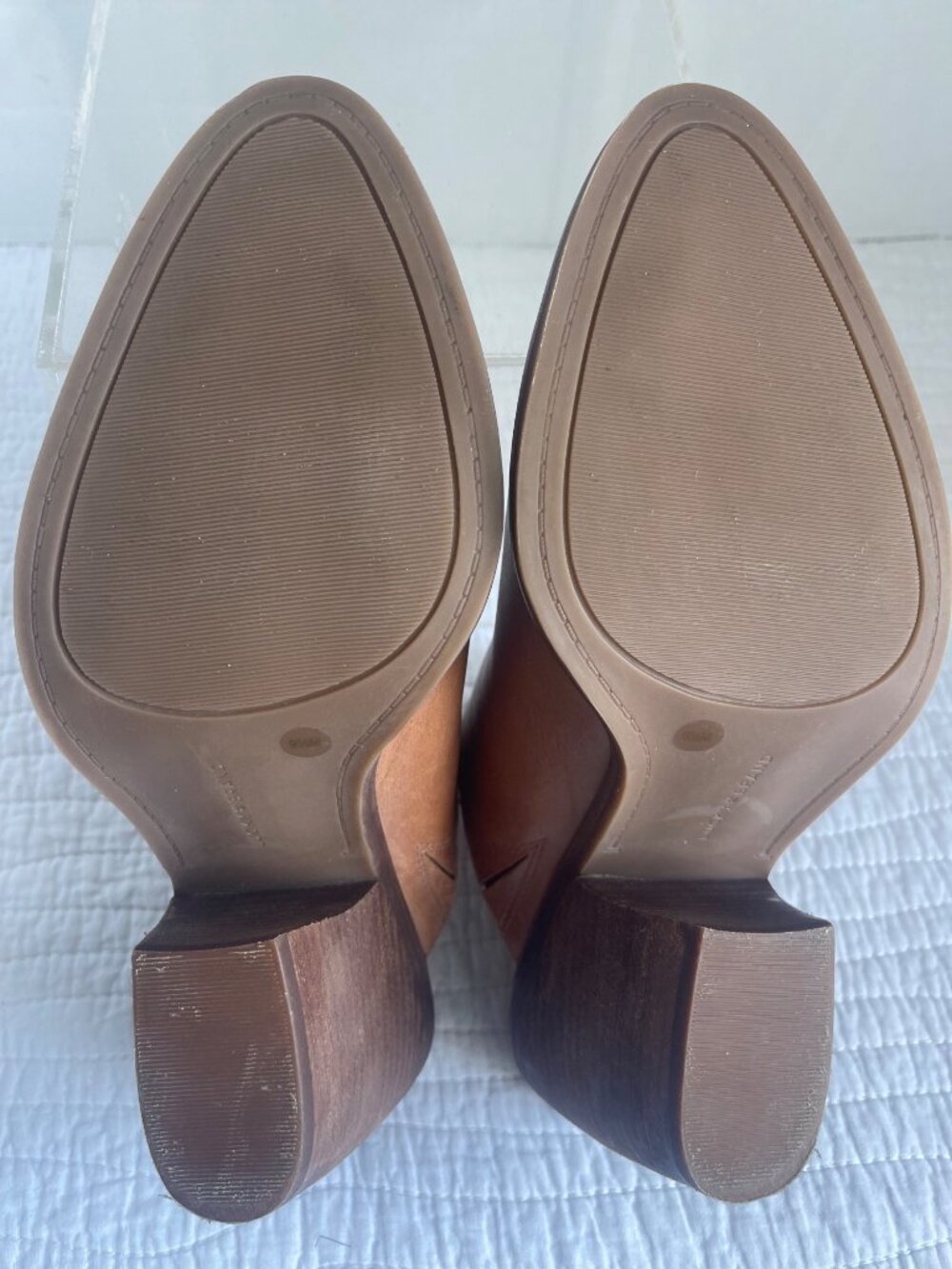 Lucky Brand Lullin Womens Tan Leather Casual Mules Size 9.5M Western Festival - Picture 8 of 11